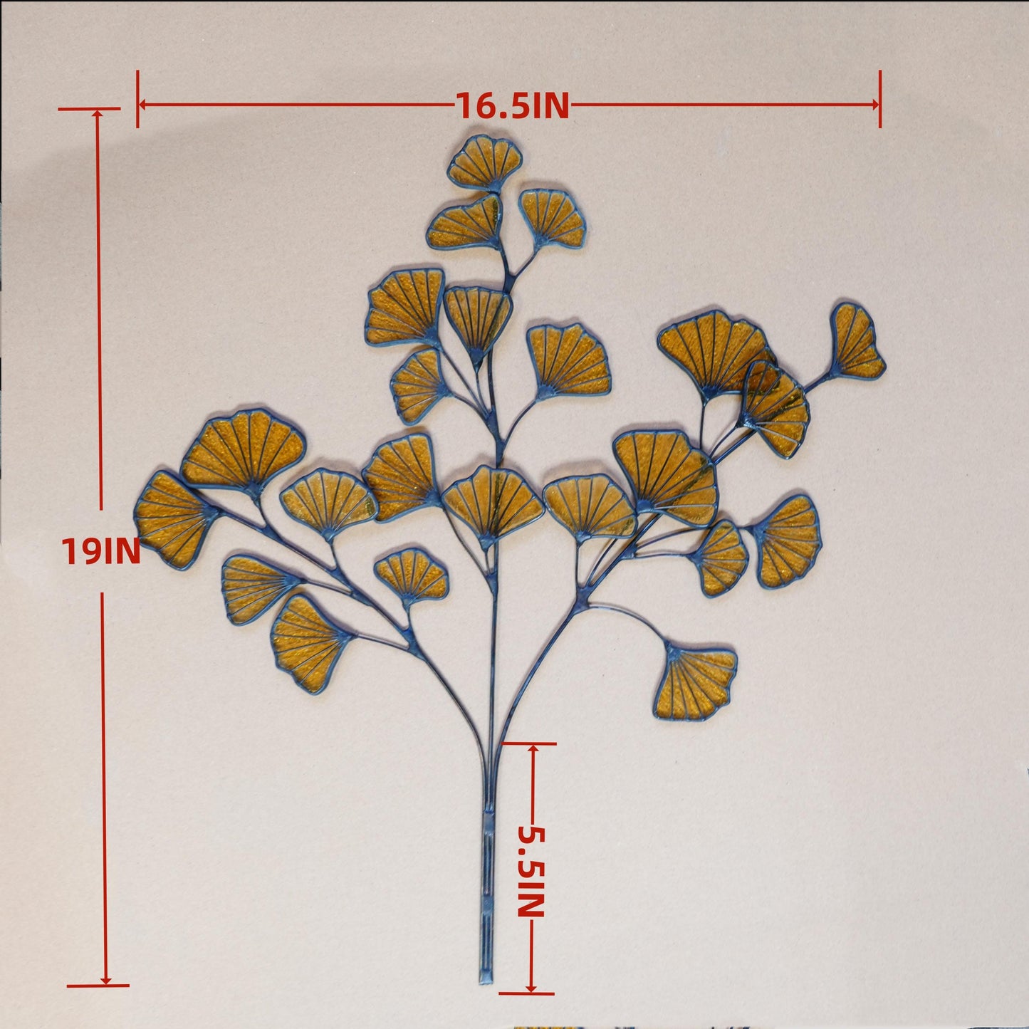 Gingko stianed glass home decor-Unique home decor Gift