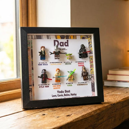 Custom Star Wars Frame, Personalized Superhero Frame Gift for Dad,Father's Day Gift, Anniversary Gift For Him