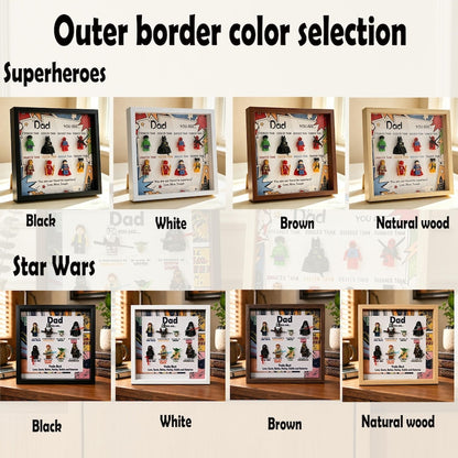 Custom Super Dad Frame, 2026 Fathers Day Gift, Superhero & Star War Frame for Dad, Gift for Dad, Grandpa, Uncle