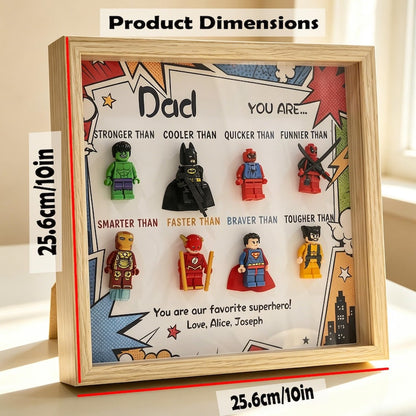 Custom Super Dad Frame, 2026 Fathers Day Gift, Superhero & Star War Frame for Dad, Gift for Dad, Grandpa, Uncle