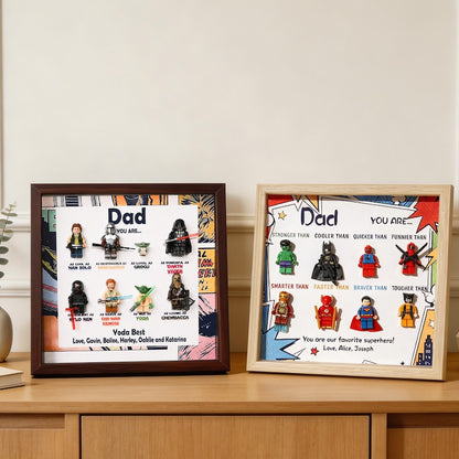 Custom Super Dad Frame, 2026 Fathers Day Gift, Superhero & Star War Frame for Dad, Gift for Dad, Grandpa, Uncle