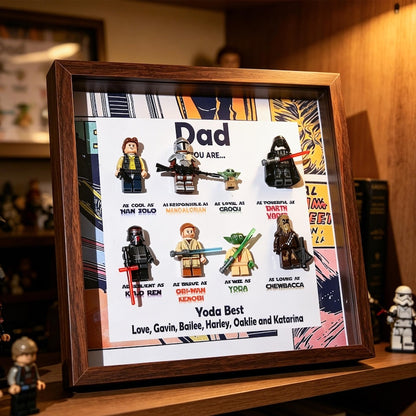 Custom Super Dad Frame, 2026 Fathers Day Gift, Superhero & Star War Frame for Dad, Gift for Dad, Grandpa, Uncle