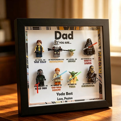Personalized Star War Frame,2026 Fathers Day Gift, Personalized SuperDad Frame with Kids Name,Gift For Dad,Grandpa Gift
