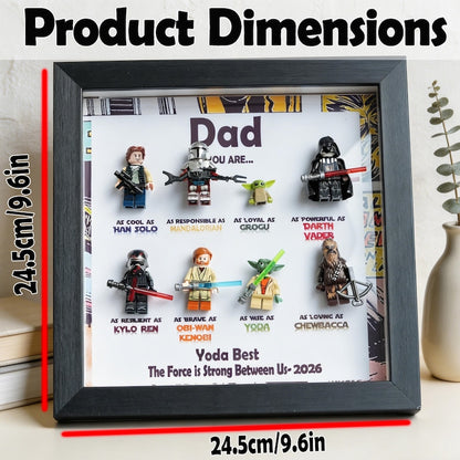 Personalized Star War Frame,2026 Fathers Day Gift, Personalized SuperDad Frame with Kids Name,Gift For Dad,Grandpa Gift