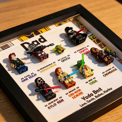 Personalized Star War Frame,2026 Fathers Day Gift, Personalized SuperDad Frame with Kids Name,Gift For Dad,Grandpa Gift