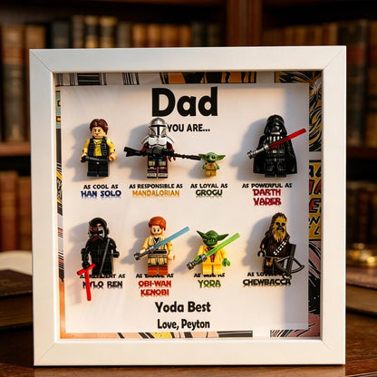 Personalized Star War Frame,2026 Fathers Day Gift, Personalized SuperDad Frame with Kids Name,Gift For Dad,Grandpa Gift