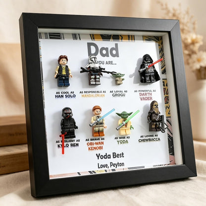 Personalized Star War Frame,2026 Fathers Day Gift, Personalized SuperDad Frame with Kids Name,Gift For Dad,Grandpa Gift