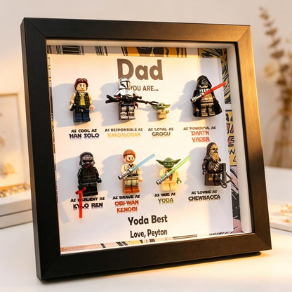 Personalized Star War Frame,2026 Fathers Day Gift, Personalized SuperDad Frame with Kids Name,Gift For Dad,Grandpa Gift