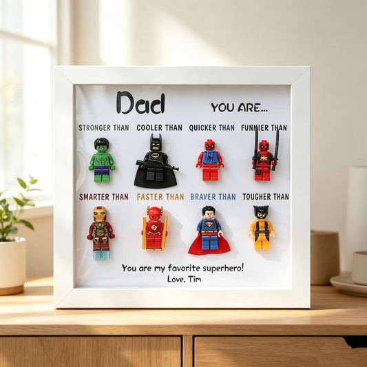 Personalized Star War Frame for Dad, Custom Superdad Frame, Father's Dad Gift, Gift for Grandpa, Uncle