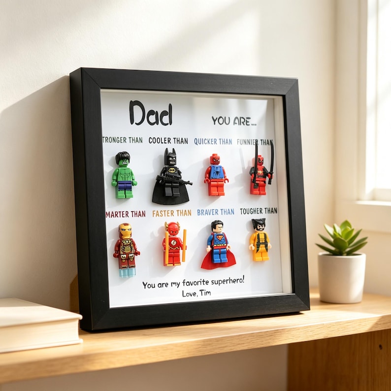 Personalized Star War Frame for Dad, Custom Superdad Frame, Father's Dad Gift, Gift for Grandpa, Uncle