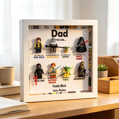 Personalized Star War Frame for Dad, Custom Superdad Frame, Father's Dad Gift, Gift for Grandpa, Uncle
