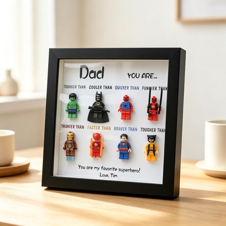 Personalized Star War Frame for Dad, Custom Superdad Frame, Father's Dad Gift, Gift for Grandpa, Uncle