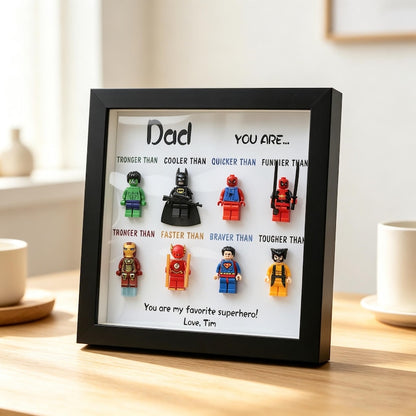Personalized Star War Frame for Dad, Custom Superdad Frame, Father's Dad Gift, Gift for Grandpa, Uncle