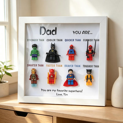Personalized Star War Frame for Dad, Custom Superdad Frame, Father's Dad Gift, Gift for Grandpa, Uncle