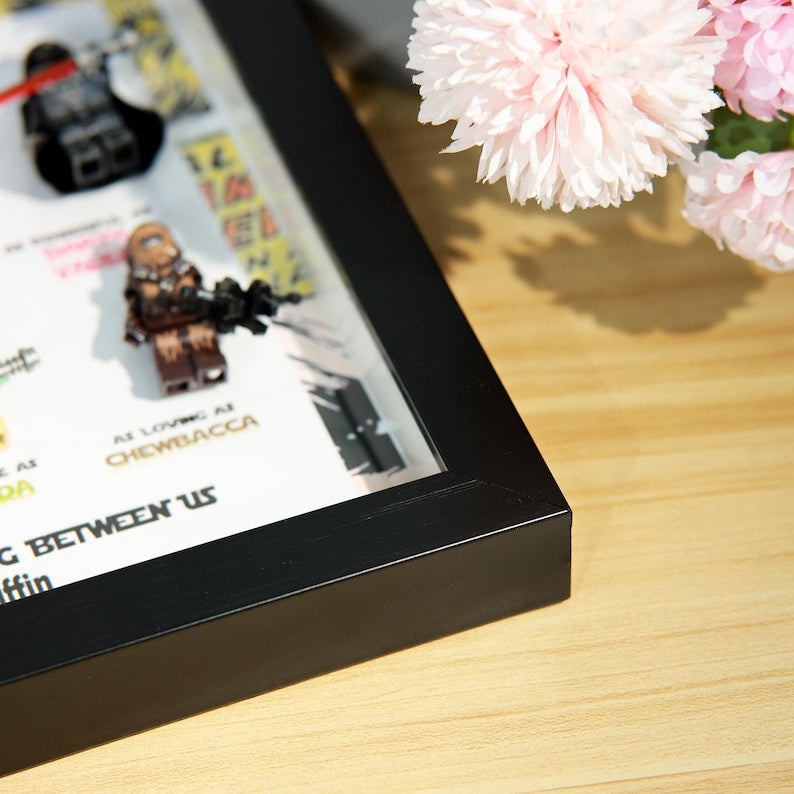 ersonalized Star War Superhero Gift For Dad,Custom Wooden Frame, Father's Day Gift,Custom Frame,Grandpa Gift, Gift for teacher,Gift for him