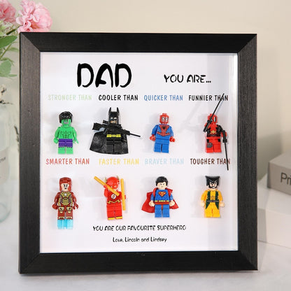 ersonalized Star War Superhero Gift For Dad,Custom Wooden Frame, Father's Day Gift,Custom Frame,Grandpa Gift, Gift for teacher,Gift for him
