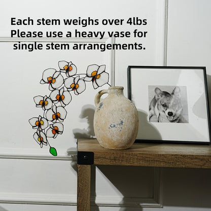 Stained Glass Orchid Flower: Phalaenopsis Home Decor