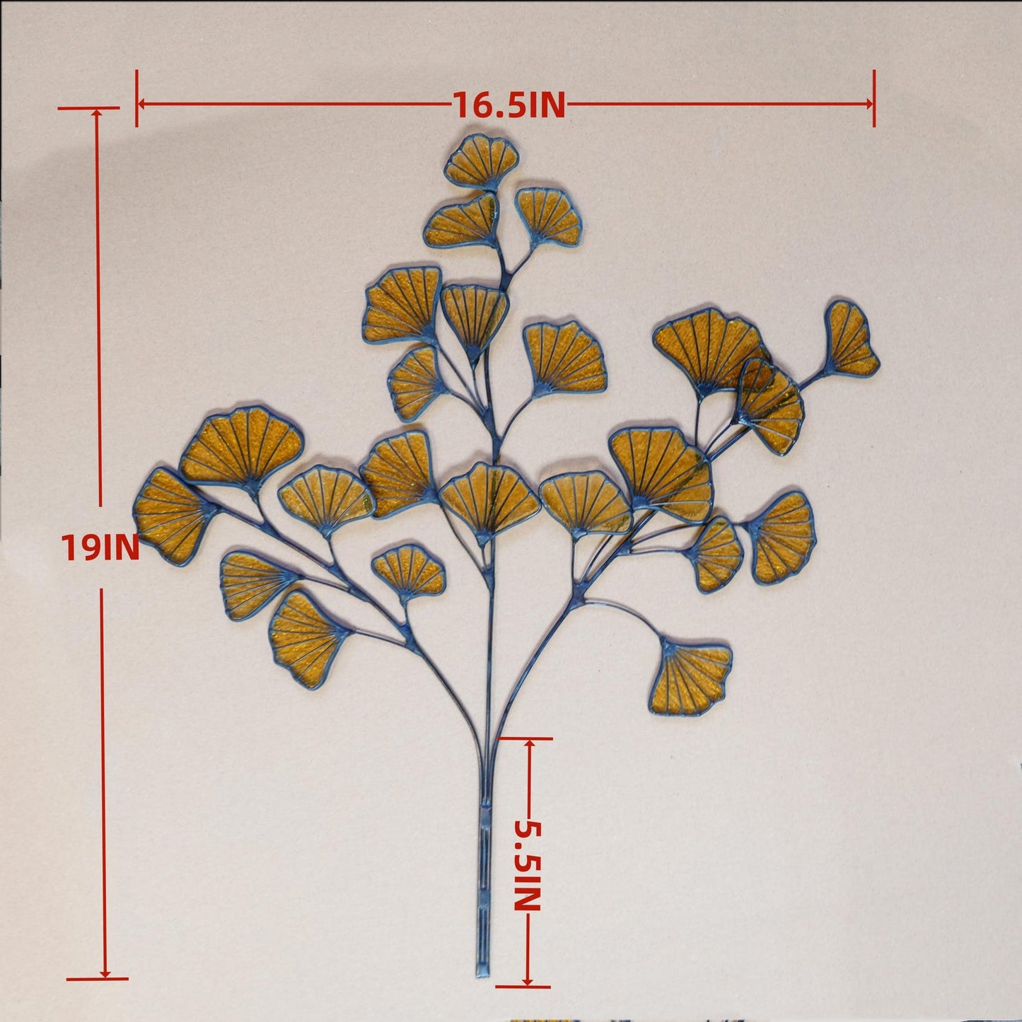 Gingko stianed glass home decor-Unique home decor Gift