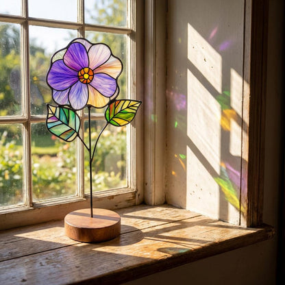Custom Stained Glass Flower Bouquet – Personalized Mother's Day Gift