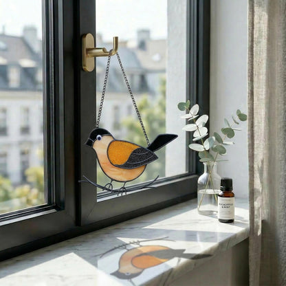 Handmade Stained Glass Bird Suncatcher, Window Hanging, Mother's Day Gift