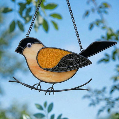 Handmade Stained Glass Bird Suncatcher, Window Hanging, Mother's Day Gift