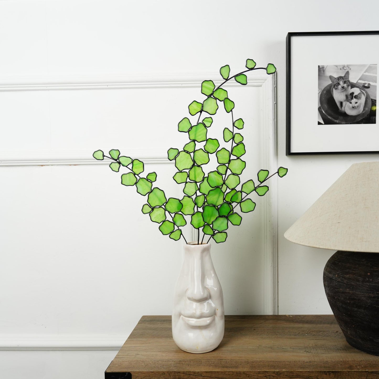 Bells of ireland stained glass home accents,home decor