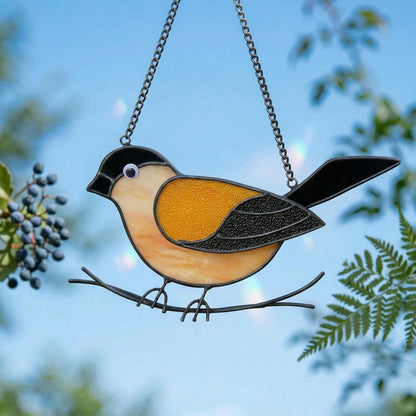 Handmade Stained Glass Bird Suncatcher, Window Hanging, Mother's Day Gift
